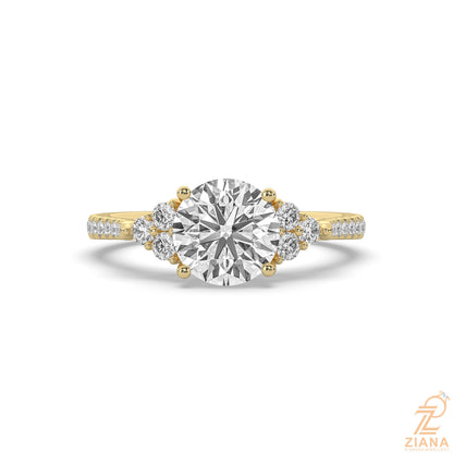 Three Stone Round Diamond Ring