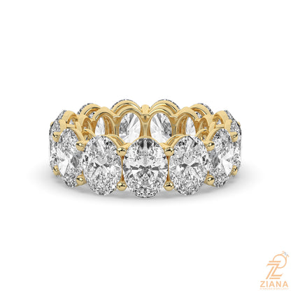 Oval Cut Diamond Eternity Band Ring