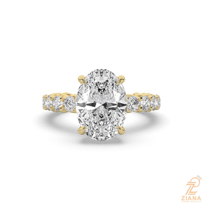 Oval Solitaire Engagement Ring