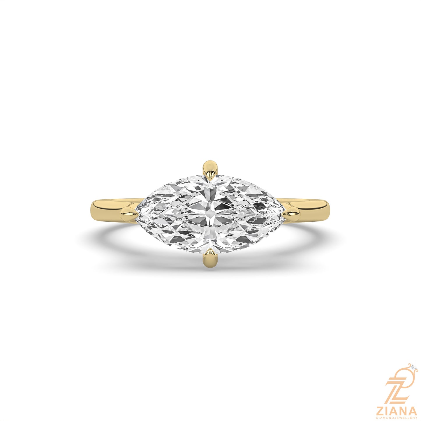 marquise cut solitaire engagement ring