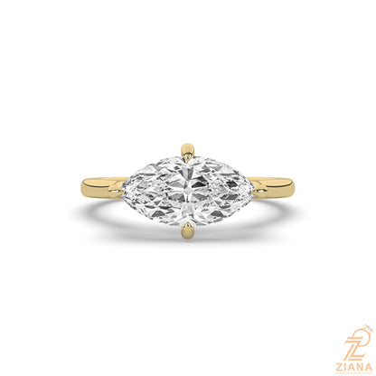 Marquise Cut Solitaire Engagement Ring