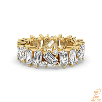 Emerald Cut Diamond Eternity Ring