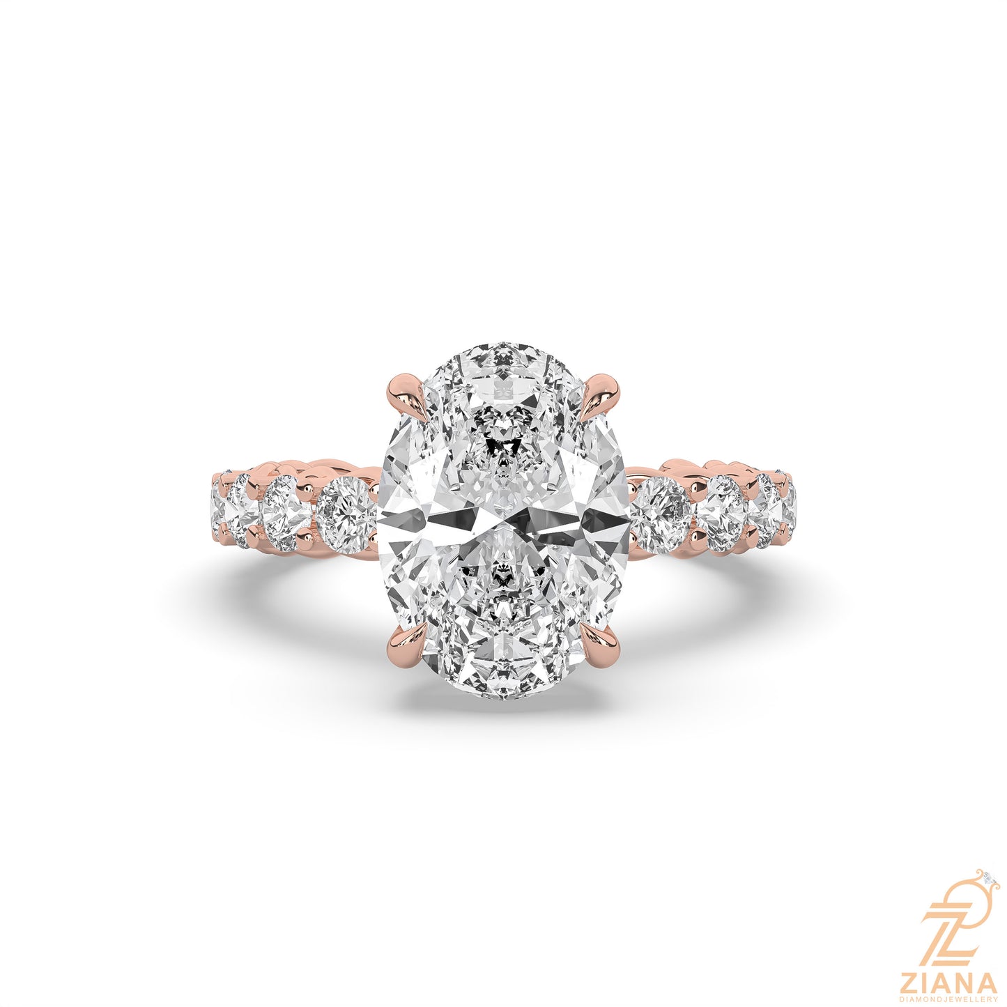 oval solitaire engagement ring