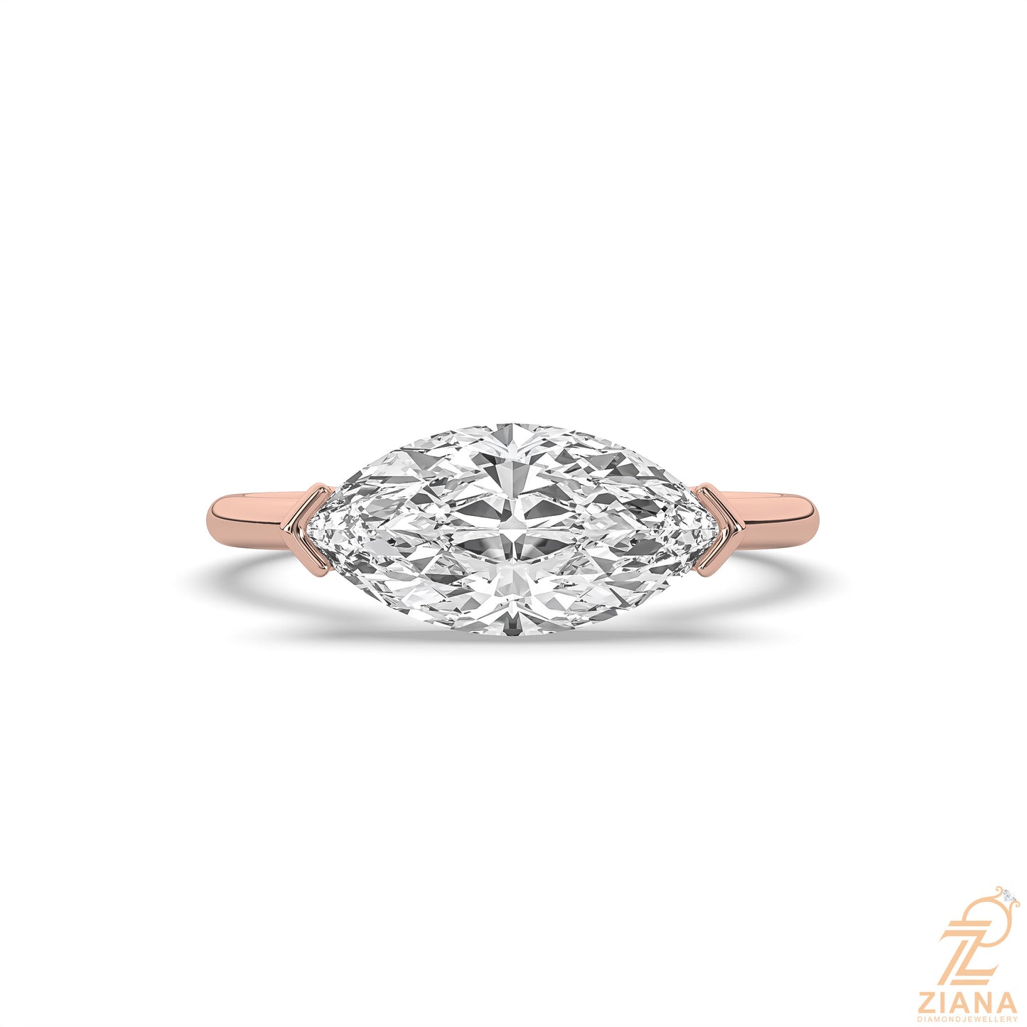 marquise cut solitaire engagement ring
