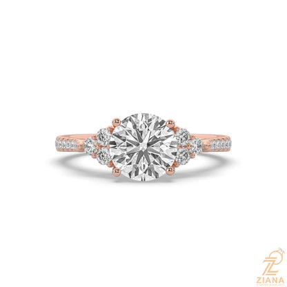 Three Stone Round Diamond Ring