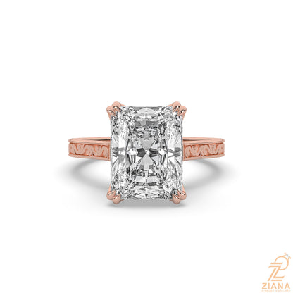 Radiant Cut Solitaire Engagement Ring