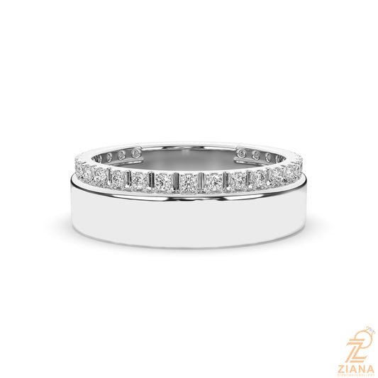 Classic Channel Set Diamond Wedding Band Ring