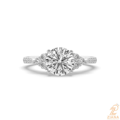 Three Stone Round Diamond Ring