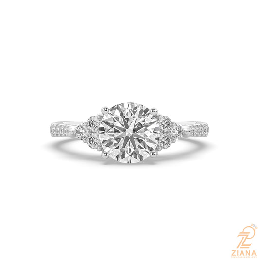 Three Stone Round Diamond Ring