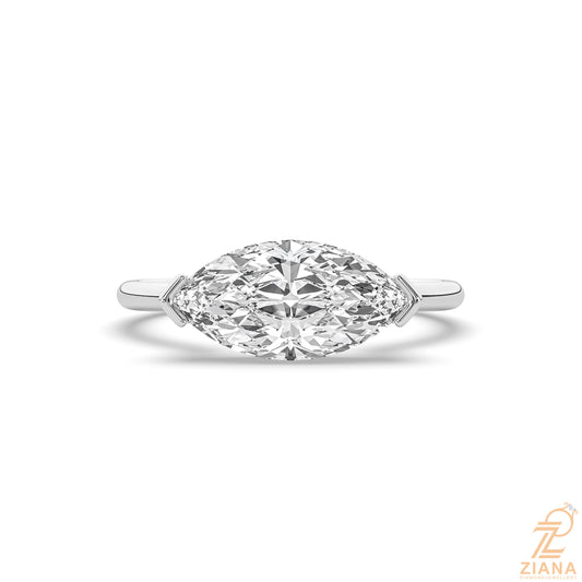 Marquise Cut Solitaire Engagement Ring