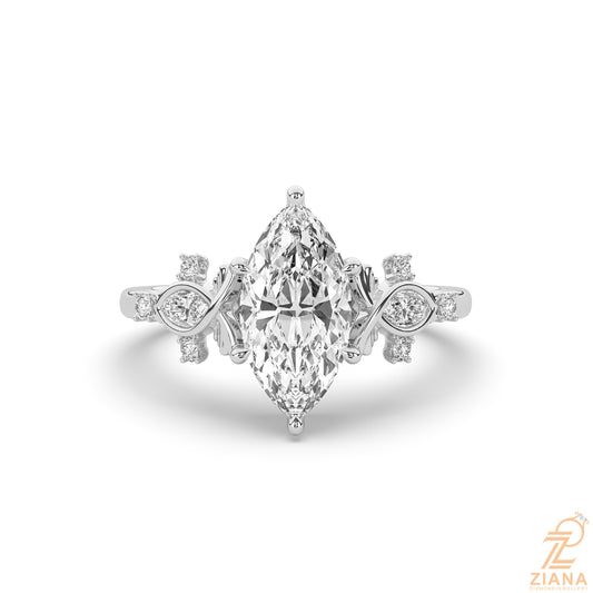 Marquise Diamond Solitaire Ring