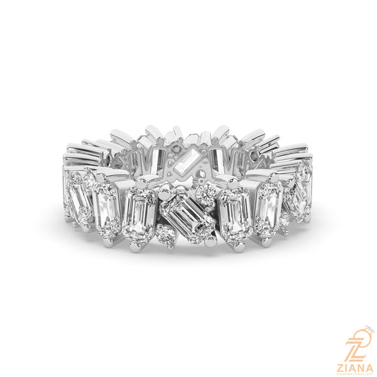 Emerald Cut Diamond Eternity Ring