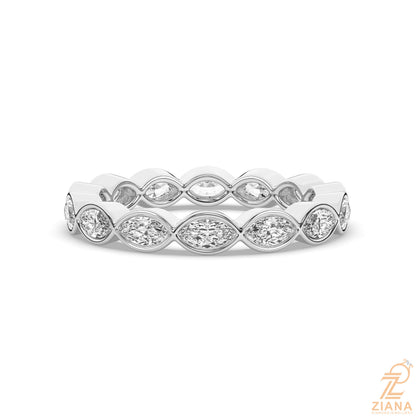 Marquise Cut Stackable Ring