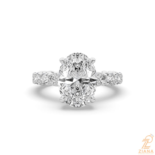 Oval Solitaire Engagement Ring