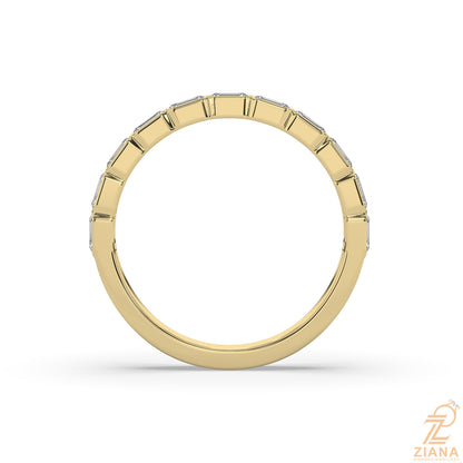 Emerald Diamond Stackable Ring