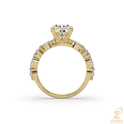 Pear Cut Diamond Engagement Ring