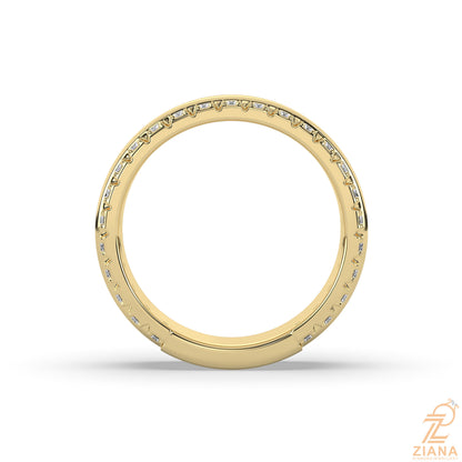 Classic Channel Set Diamond Wedding Band Ring
