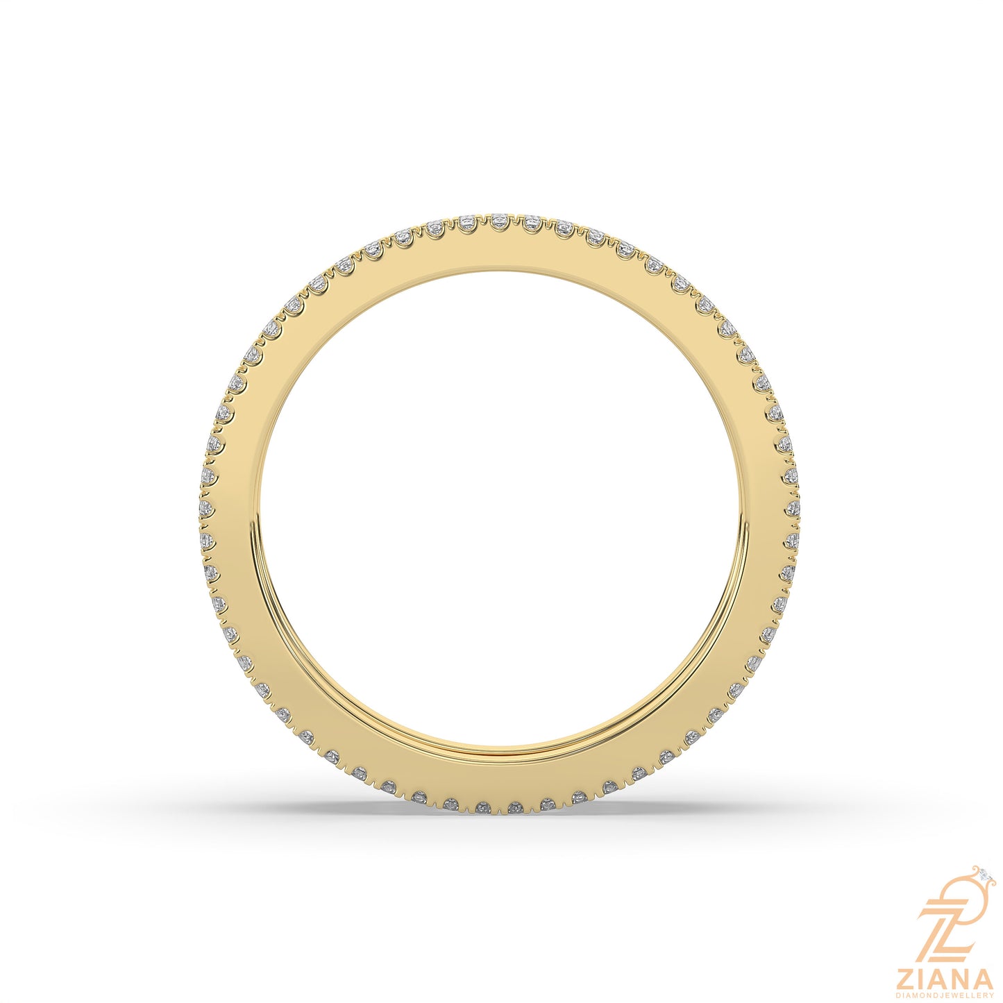 multi row diamond wedding band