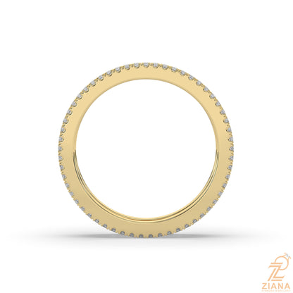 Multi Row Diamond Wedding Band