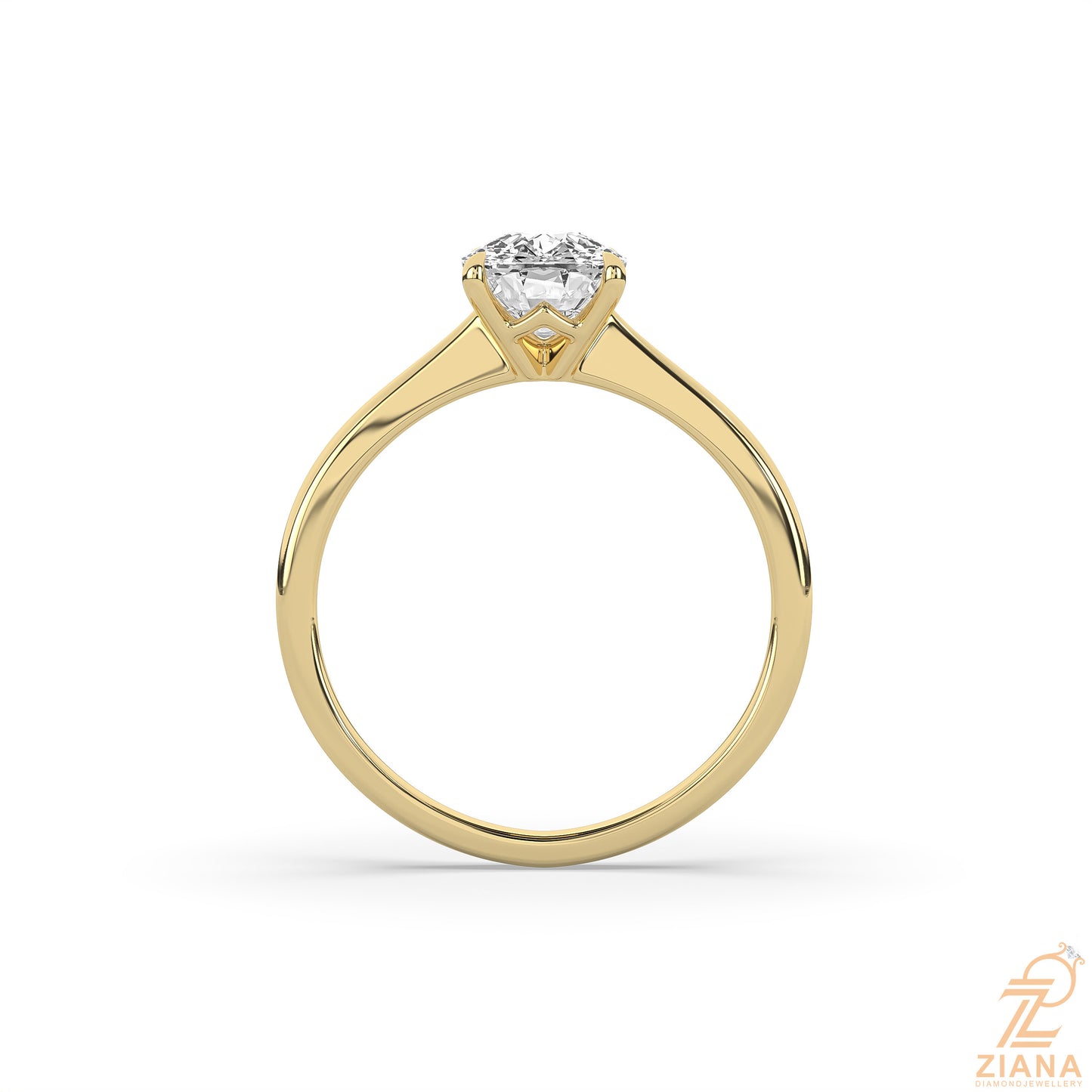classic cushion cut solitaire engagement ring