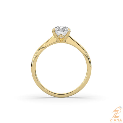 Classic Cushion Cut Solitaire Engagement Ring