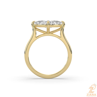 Marquise Cut Solitaire Engagement Ring