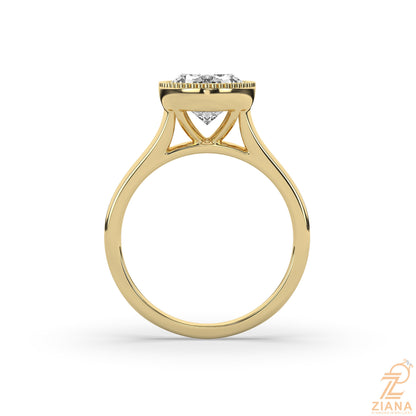 Oval Cut Solitaire Diamond Engagement Ring