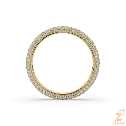 Round Diamond Stack Ring