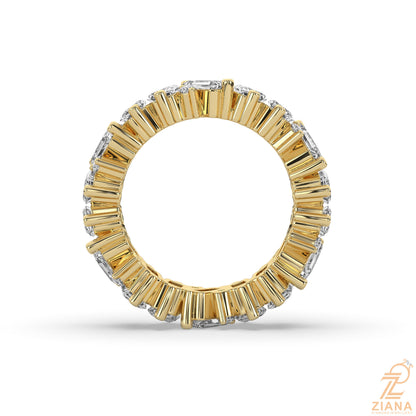 Emerald Cut Diamond Eternity Ring