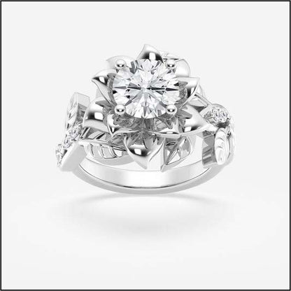 Truly Custom 1 1/2 ctw Round Lab Grown Diamond Engagement Ring