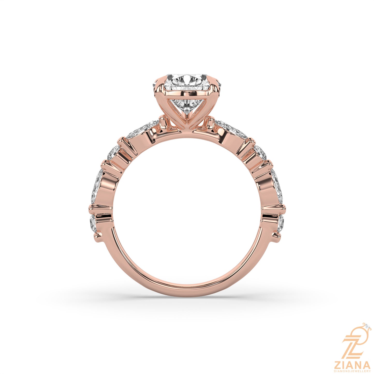 pear cut diamond engagement ring