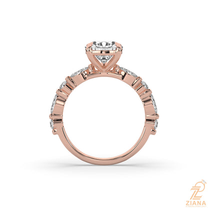 Pear Cut Diamond Engagement Ring