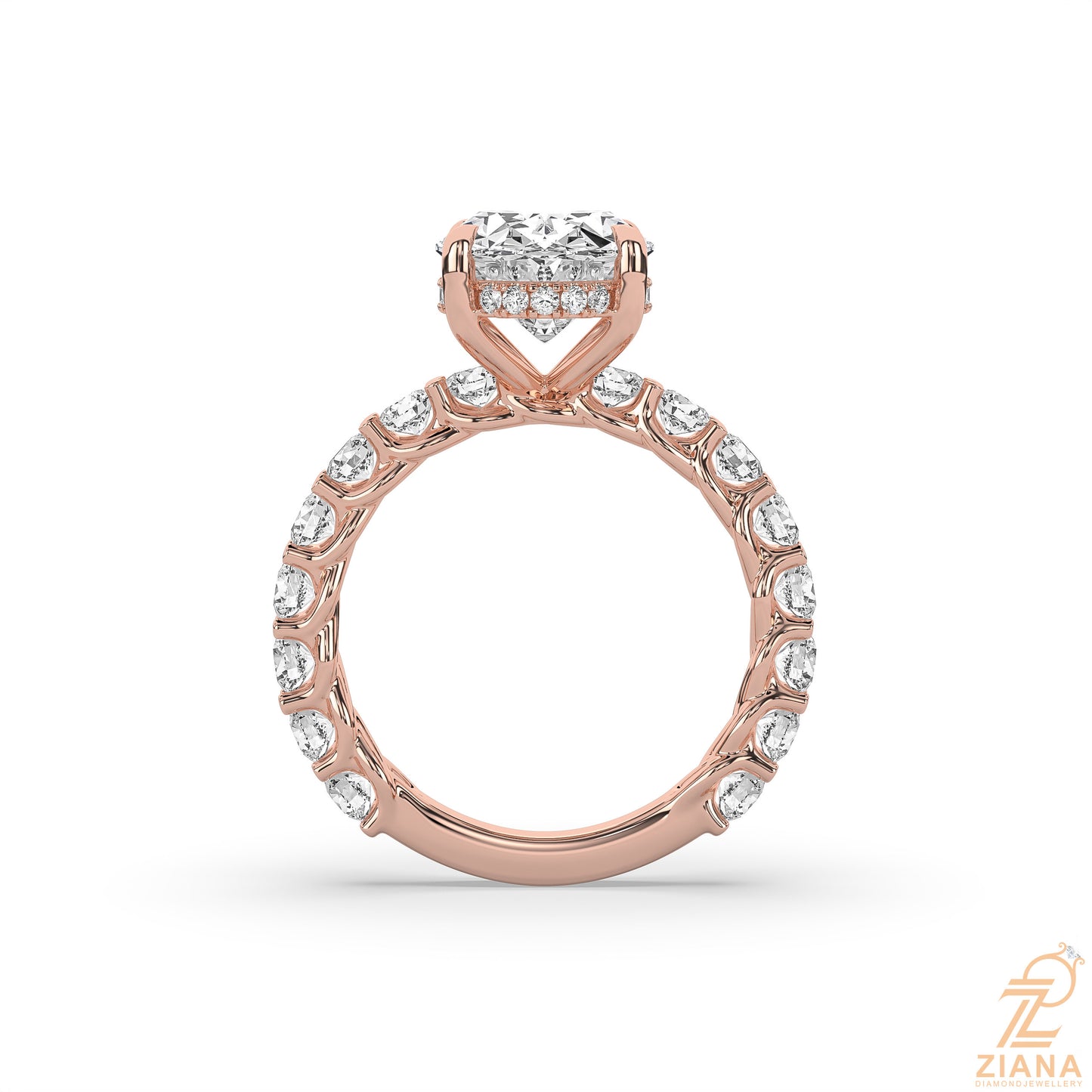 oval solitaire engagement ring
