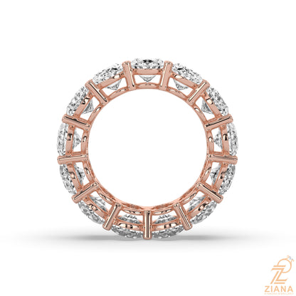 Oval Cut Diamond Eternity Band Ring