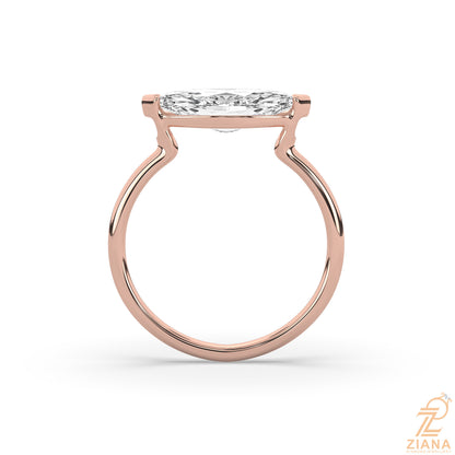 Marquise Cut Solitaire Engagement Ring