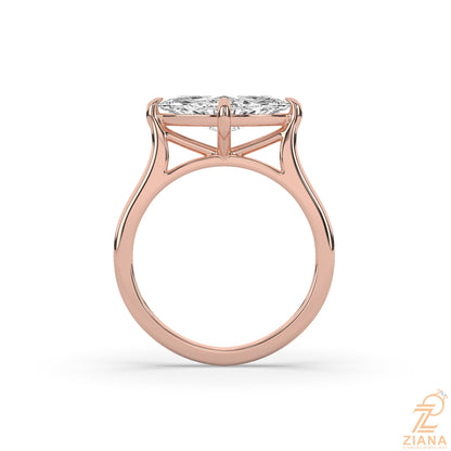 Marquise Cut Solitaire Engagement Ring