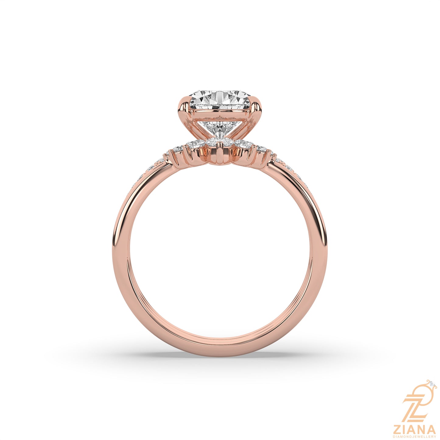 pear diamond engagement ring set