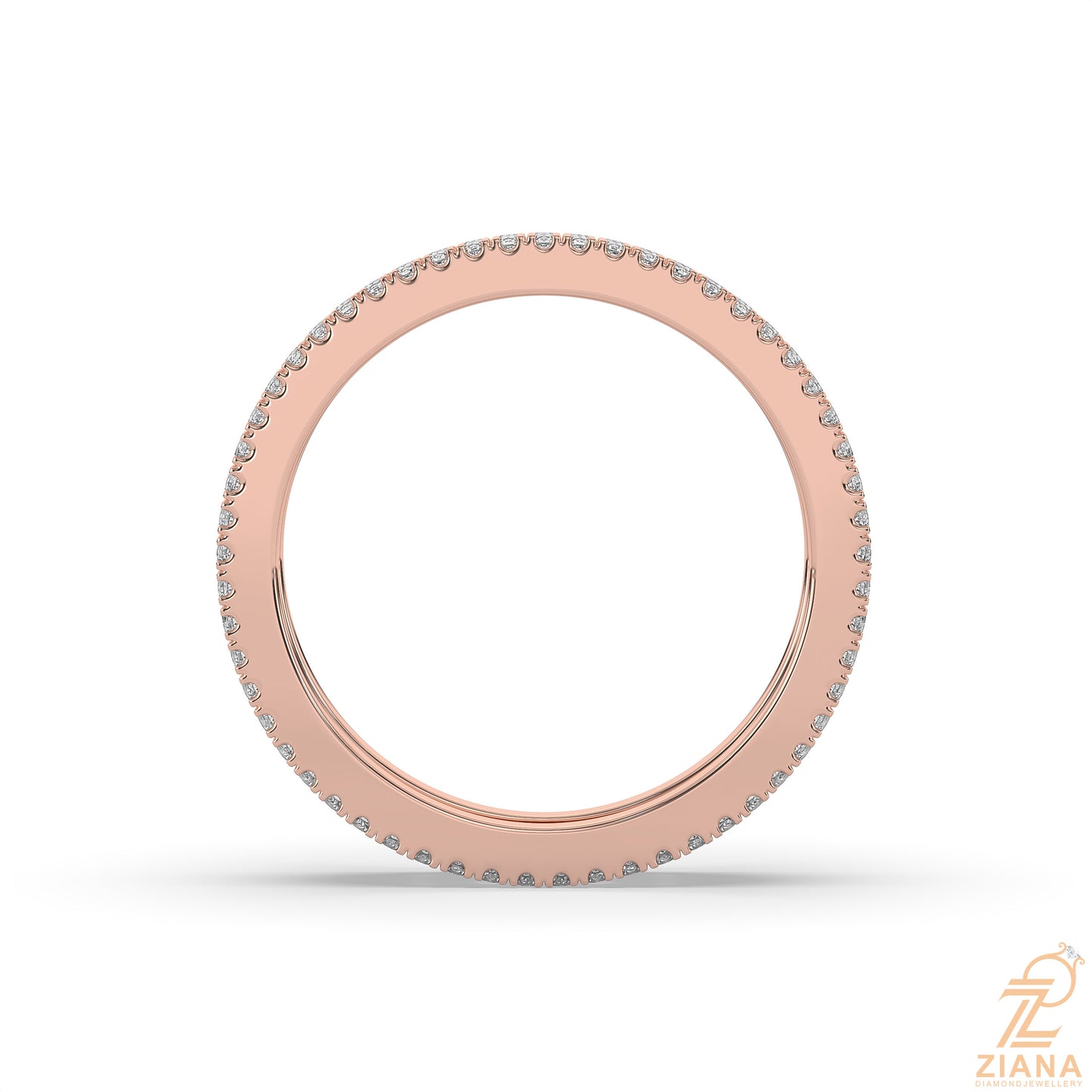 multi row diamond wedding band