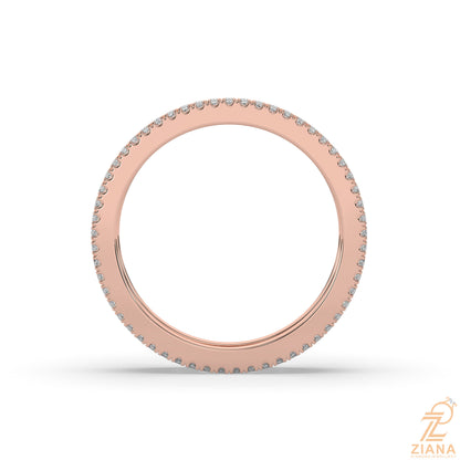 Multi Row Diamond Wedding Band
