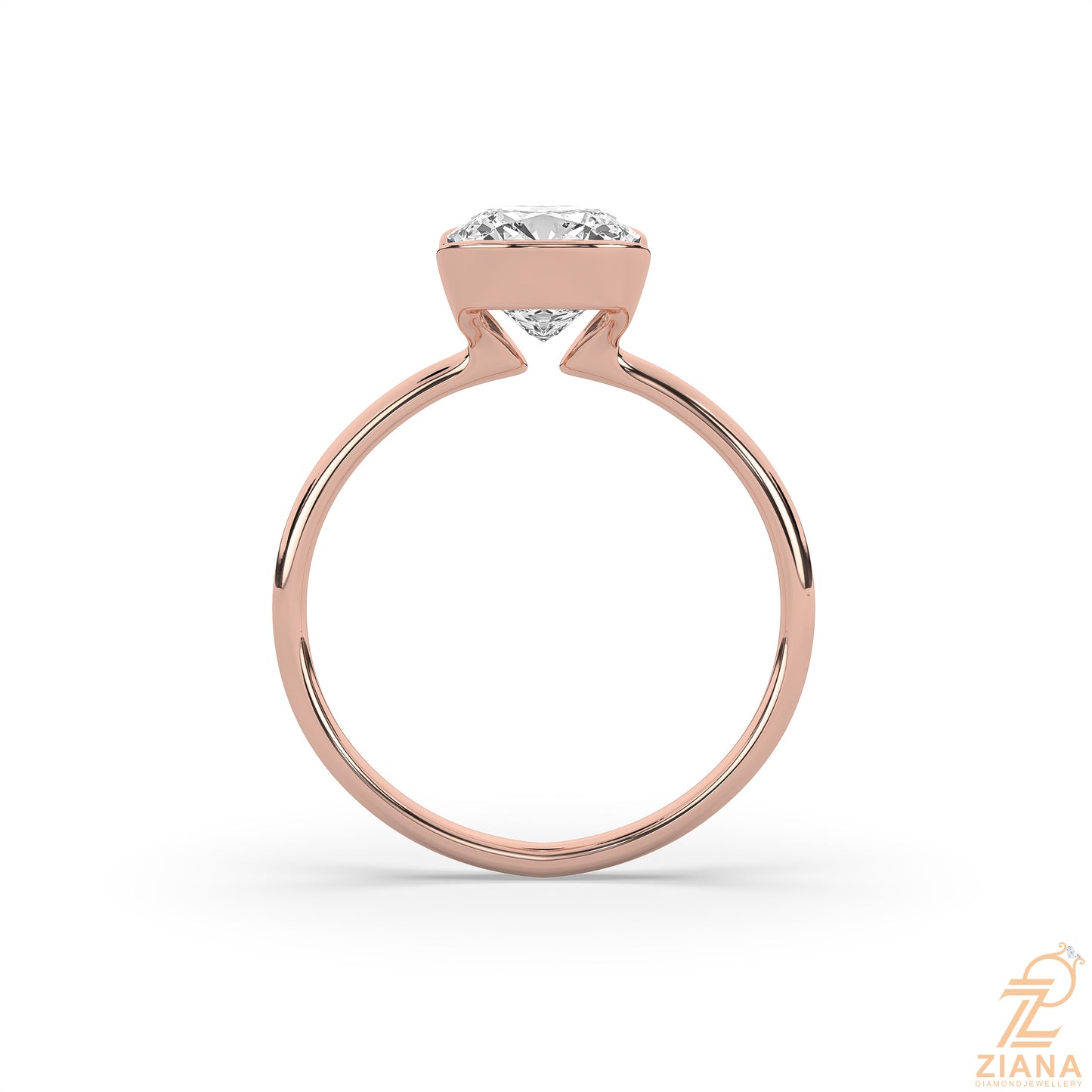 cushion cut solitaire diamond engagement ring