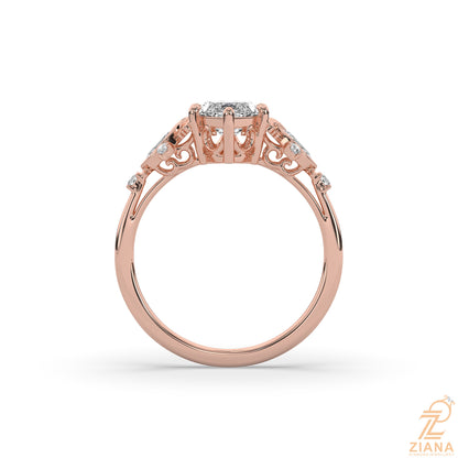 Marquise Diamond Solitaire Ring