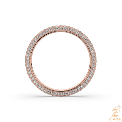 Round Diamond Stack Ring