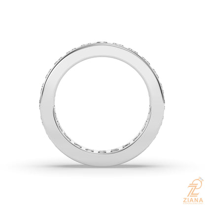 Princess Cut Diamond Channel Set Eternity Ring