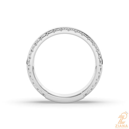 Classic Channel Set Diamond Wedding Band Ring