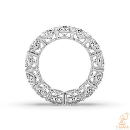 Oval Cut Diamond Eternity Band Ring