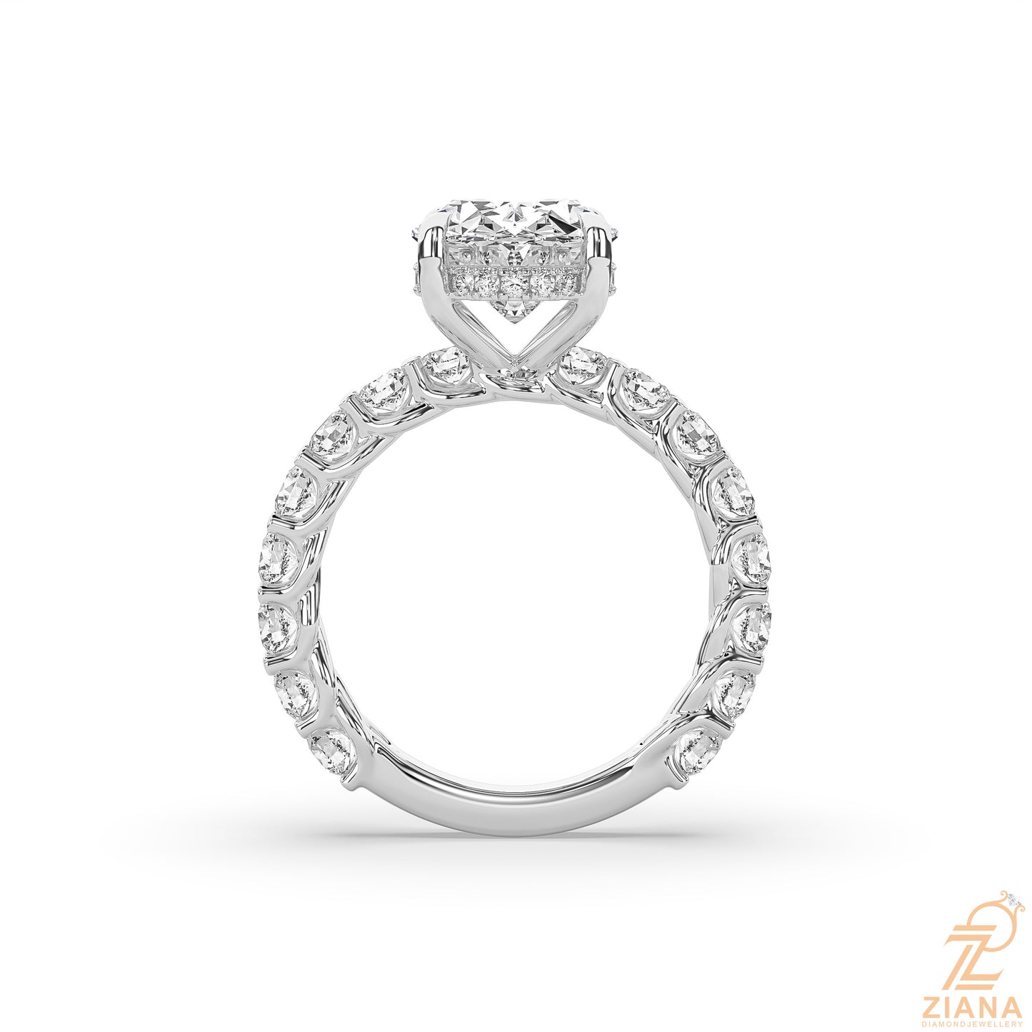 oval solitaire engagement ring