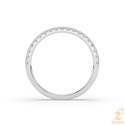 Round Cut Diamond Half Eternity Band