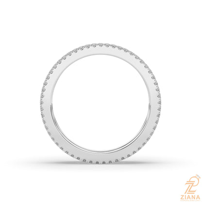 Multi Row Diamond Wedding Band