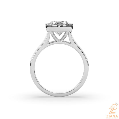 Oval Cut Solitaire Diamond Engagement Ring