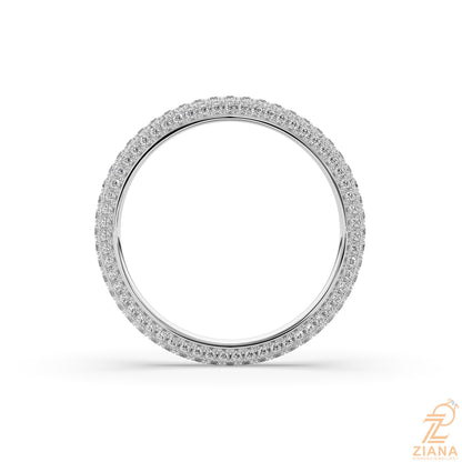 Round Diamond Stack Ring